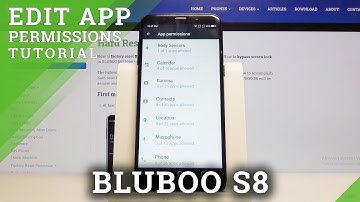 How to Enter App Permission in BLUBOO S8 – Find App Permission Section