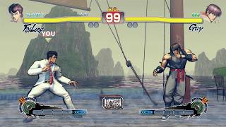 Fei Long vs Guy (Hardest) Street Fighter 4.| Epic Battle
