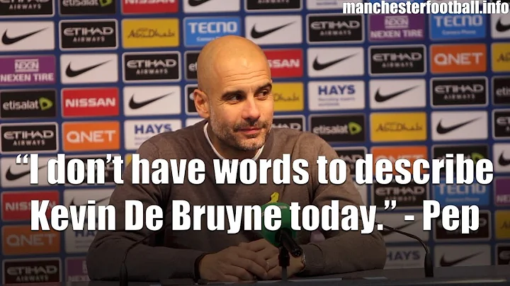 “I don’t have words to describe Kevin De Bruyne today.” - Pep Guardiola on the Spurs game