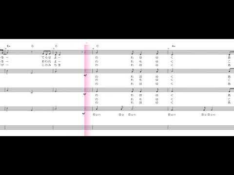 昴　谷村新司　【楽譜】　ハモリ　スコアーメーカーＺＥＲＯ