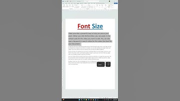Font Size in MS Word | Shortcut Key