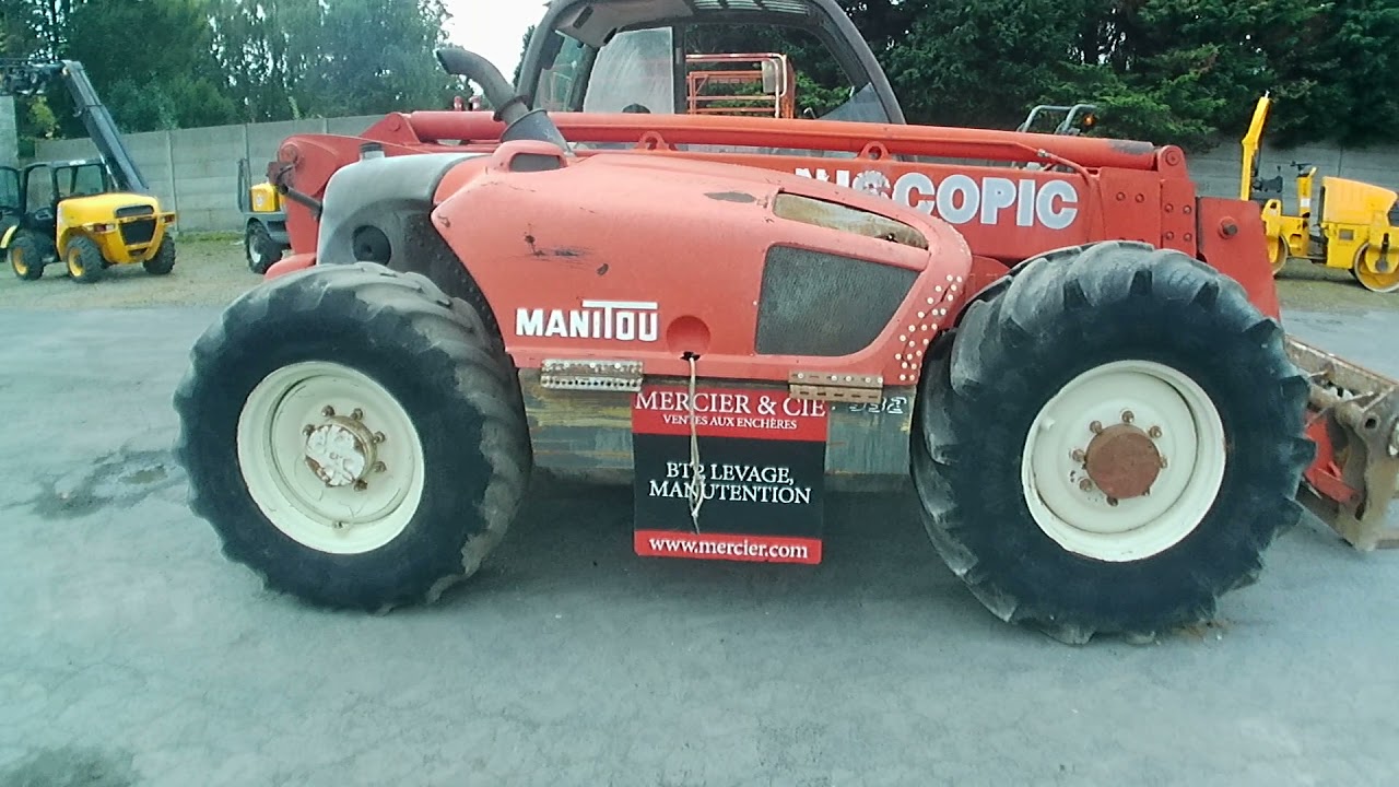 CHARIOT TELESCOPIQUE 9M DIESEL - MANITOU DE 2000 - LAN42467 MERCIER BELGIUM