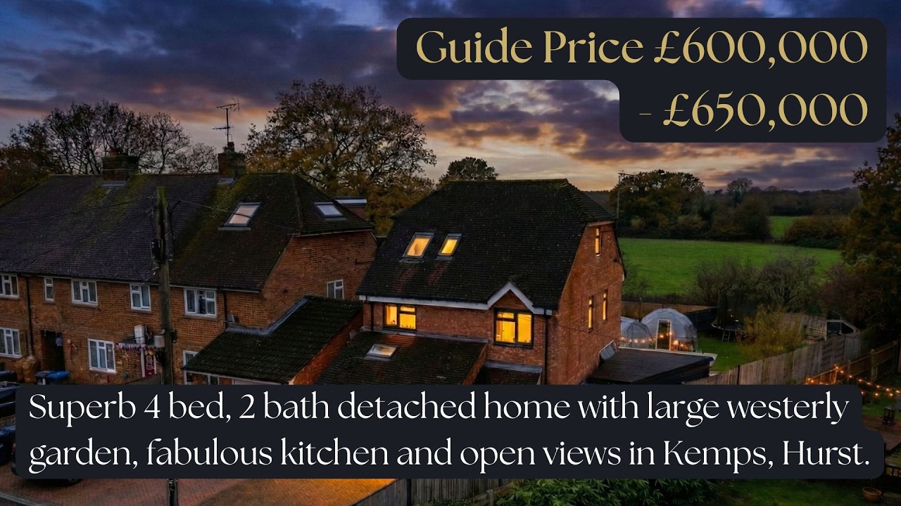 Superb 4 bedroom detached home with countryside views & gorgeous interiors in Kemps, Hurstpierpoint