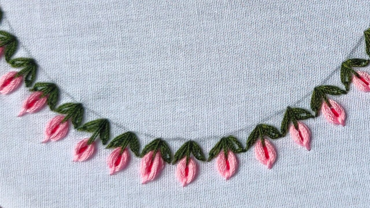 Easy Hand Embroidery Neck Design/हाथ की कढ़ाई (@ira creations 786)