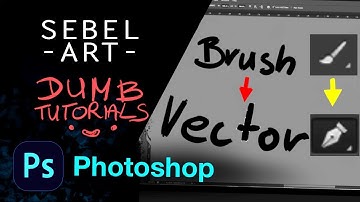 How to create vector shape from brush stroke - quick Phtoshop tutorial ( raster to vector )