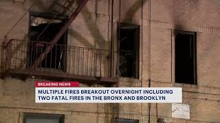 Multiple fires breakout overnight in Bronx, Brooklyn; 2 dead
