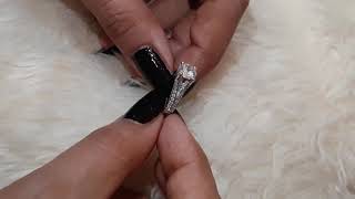 Latest #silver 925 Solitaire diamond ring design for girls || Silver #jewelry collection 2020 screenshot 3