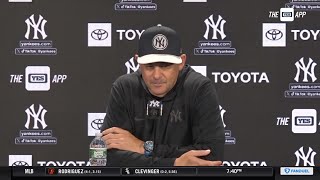 Aaron Boone comments on Luis Gil's progress