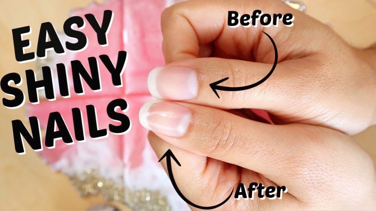 How to Get Shiny Nails using a 4 Way Nail Buffer - YouTube