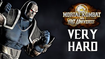Mortal Kombat Vs. DC Universe - Darkseid Arcade Mode (VERY HARD) NO MATCHES LOST