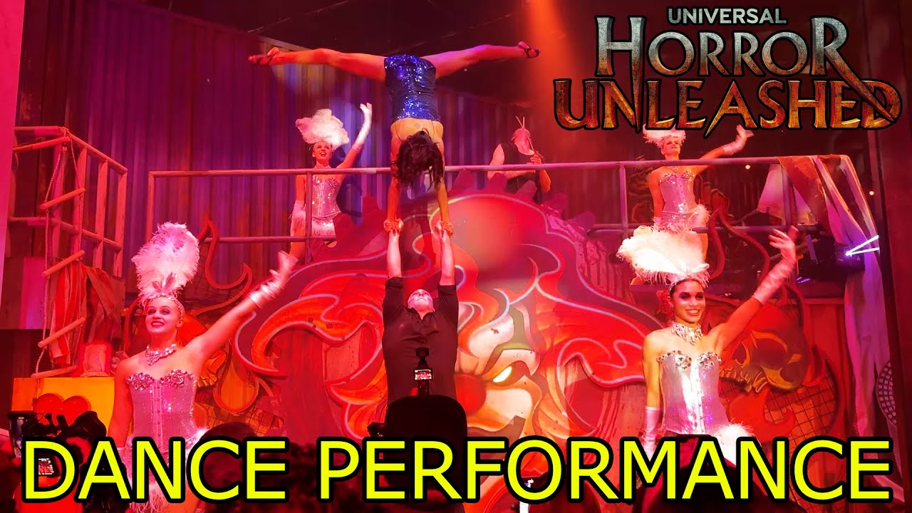 Unleashed Performance Universal Horror Unleashed opening ceremony dance performance at Area15 ...