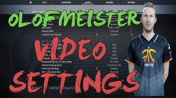 CSGO: fnatic Olofmeister video settings 2016