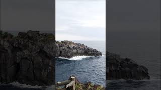 🌊 Blue Ocean by the Rocky Shore 🌊#BlueOcean #CoastalView #SeaVibes #NatureBeauty #RelaxingMoments