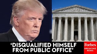 BREAKING: Colorado Attorney Argues Trump Must Be Disqualified During SCOTUS Ballot Eligibility Case