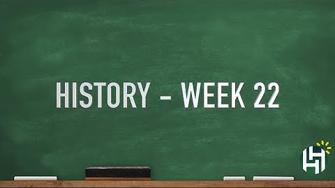 CC Cycle 3 Week 22 History