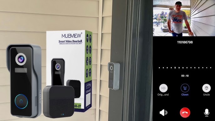MUBVIEW Wireless Doorbell Camera with Chime, WiFi Video Doorbell Camera  with Voice Chager 