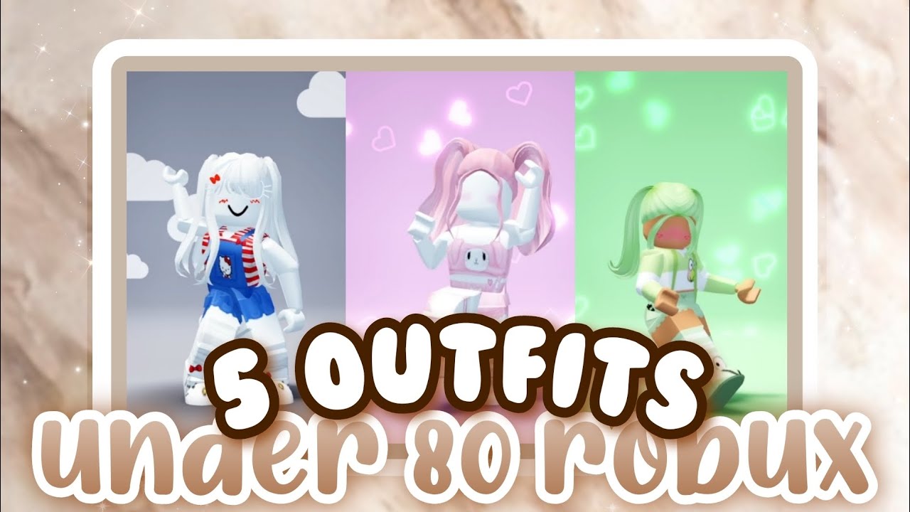 ⋆｡ﾟ☁︎⋆ 5 Roblox Sanrio Outfit Ideas Under 80 Robux !! 🛍️🛒 (GirlsOnly) ⋆☁︎⋆ ItsNotCamii 🤌🏽