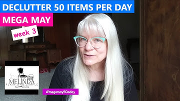 MEGA DECLUTTER--WEEK 3: 1000+ ITEMS & DRIVEWAY GIVEAWAY/collab/ #simplifying #poem #megamay50aday