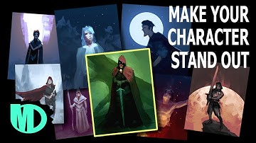 How to paint backgrounds for characters : Part 2 - Composition and colours
