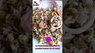 Arroz chaufa de mariscos, Datipar lo disfruta en casa.