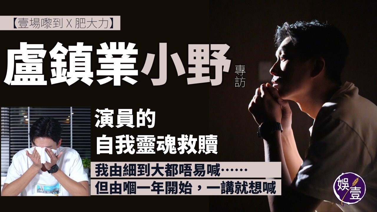 盧鎮業(小野)專訪 演員的自我靈魂救贖︱憶患腦瘤弟弟早逝即落淚︱弟自小背住計時炸彈 4歲第一次爆血管失憶︱楊偲泳話我鳩鳩地︱介意標題常提感情致失焦︱希望50歲時大器晚成 (#盧鎮業小野 #娛壹) 縮圖