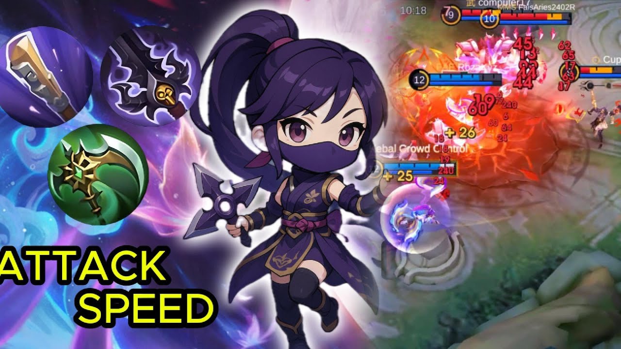 OLD BUILD ATTACK SPEED HANABI WITH SUPER SLOW TALENT !! 1 HIT DELETE HANABI META CRITICAL🔥🔥 M7