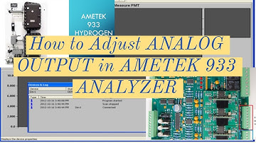 How to adjust #ANALOG OUTPUT in #AMETEK 933 #analyzer  #AnalyzerInstruments