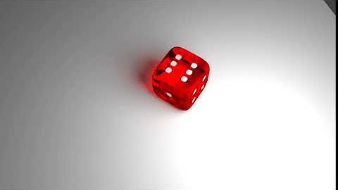 Rolling dice animation simple in Blender