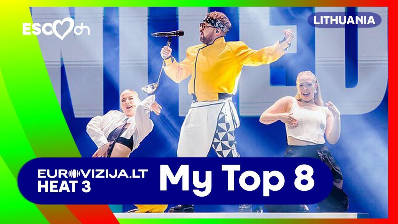 Eurovizija.LT Heat 3 | Duncan's Top 8