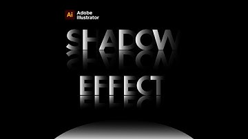 Overlapping Text Shadow Effect in illustrator | Short Tutorial | #illustrator