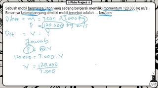 Contoh Soal Momentum & Impuls #3 | Mencari Momentum