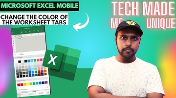 how to change the color of the worksheet tabs in excel mobile