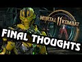 Mustard's In-Depth thoughts on the final version of MK11