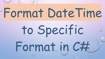 Format DateTime to Specific Format in C#