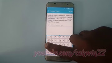 Samsung Galaxy S7 Edge : How to Change Keyboard Size (Android Marshmallow)