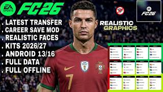 Update! FIFA 16 MOD FC 26 Android Offline | Career Mode FULL FACES & KITS New Update Transfer 26/27