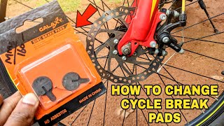 HOW TO CHANGE CYCLE DISK BRAKE PADS | HOW TO CHECK BRAKE ALLIGNMENT | MTB | GEAR CYCLE