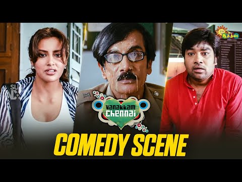Vanakkam Chennai Comedy Scene Shiva Priya Anand Santhanam Adithya TV 