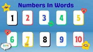 Learn Numbers 1 To 10 In Words Zape Learning App