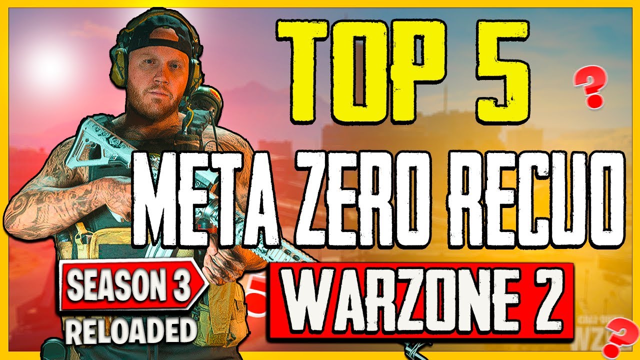 Recuo TOP 5 ARMAS META ZERO RECUO WARZONE 2.0! MELHORES ARMAS WARZONE 2 - YouTube