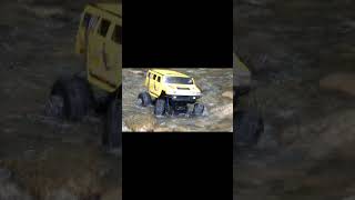 Trx4 scx10 RC car 4x4 offroad in the stream  #rc #scx10 #offroad #shortvideo #shorts