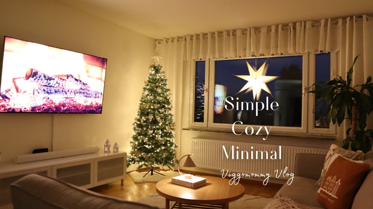 DECORATING FOR CHRISTMAS 2023🎄Our Simple & minimalist Christmas decor│Minimalism & Simple Living