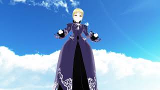 Mmd 巨大娘 Giantess巨大化していくセイバーオルタ