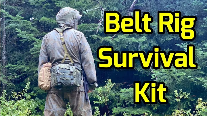 Survival Belt Rig with 7L Combat Backpack and ALIC...