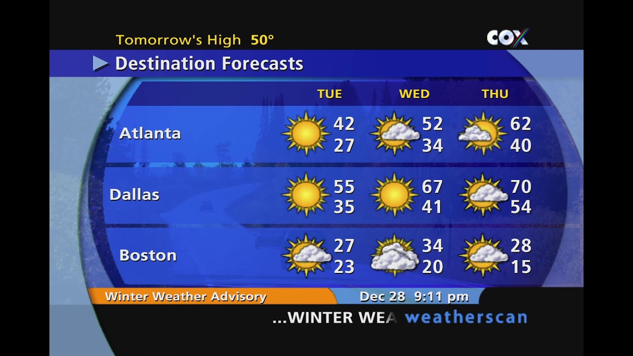 Weatherscan V1 simulator for Westerly, RI