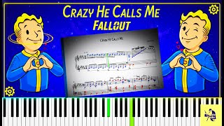 Fallout Piano - Crazy He Calls Me Sheet Music (FREE PDF) 🎹🌟#fallout #piano