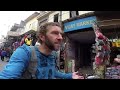 A walking tour of paharganj bazaar in delhi india