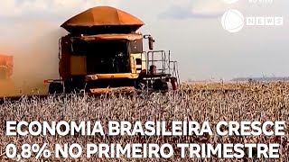 Economia brasileira cresce 0,8% no primeiro trimestre