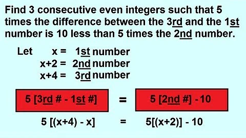 Algebra - Word Problems: Consecutive Even Integers - DayDayNews