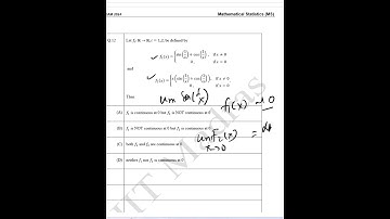 IIT JAM Statistics 2024 Q-12: Step-by-Step Solutions & Explanations!Nail every question with experts